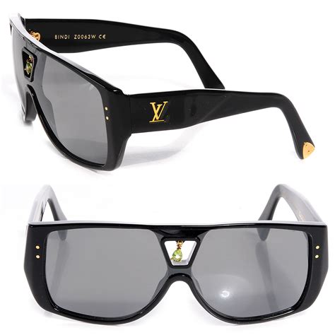 LOUIS VUITTON Acetate Bindi Sunglasses Black 